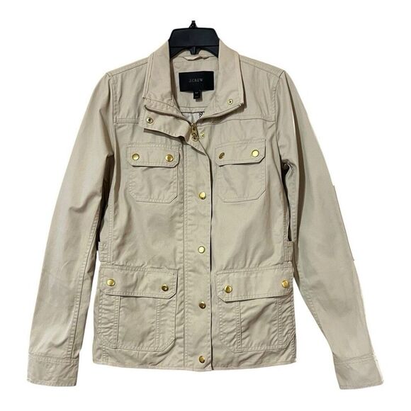 J Crew Tall Tan Downtown Field Jacket TXS Style 05365 - Picture 1 of 5
